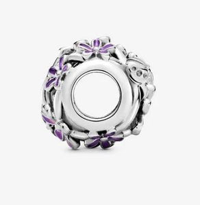 Pandora Openwork Purple Daisy Charm - Fifth Avenue Jewellers