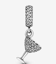Load image into Gallery viewer, Pandora Pavé Cocktail Glass Dangle Charm - Fifth Avenue Jewellers
