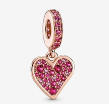 Load image into Gallery viewer, Pandora Pavé Freehand Heart Dangle Charm - Fifth Avenue Jewellers
