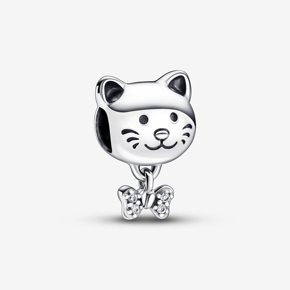 Pandora Pet Cat & Bow Charm - Fifth Avenue Jewellers