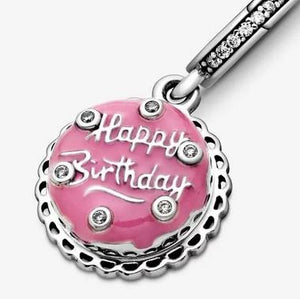 Pandora Pink Birthday Cake Dangle Charm - Fifth Avenue Jewellers