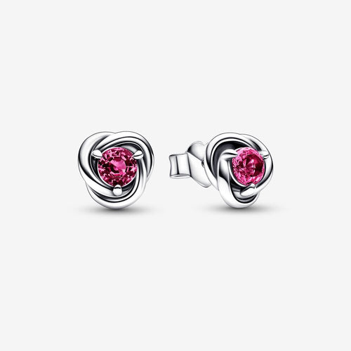 Pandora Pink Eternity Circle Stud Earrings - Fifth Avenue Jewellers