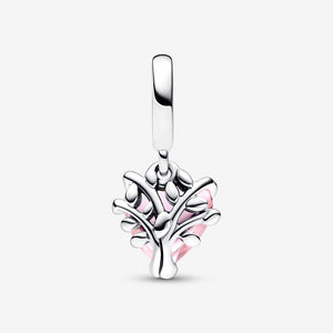 Pandora Pink Family Tree & Heart Dangle Charm - Fifth Avenue Jewellers