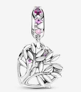 Pandora Pink Heart Family Tree Dangle Charm - Fifth Avenue Jewellers