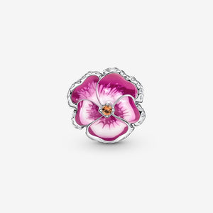 Pandora Pink Pansy Flower Charm - Fifth Avenue Jewellers