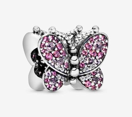 Pandora Pink Pavé Butterfly Charm - Fifth Avenue Jewellers