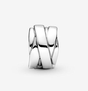 Pandora Polished Ribbons Clip Charm - Fifth Avenue Jewellers