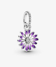 Load image into Gallery viewer, Pandora Purple Daisy Dangle Charm - Fifth Avenue Jewellers
