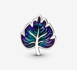 Pandora Purple & Green Leaf Charm - Fifth Avenue Jewellers