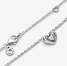 Load image into Gallery viewer, Pandora Radiant Heart &amp; Floating Stone Pendant Collier Necklace - Fifth Avenue Jewellers

