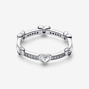 Pandora Radiant Sparkling Hearts Ring - Fifth Avenue Jewellers