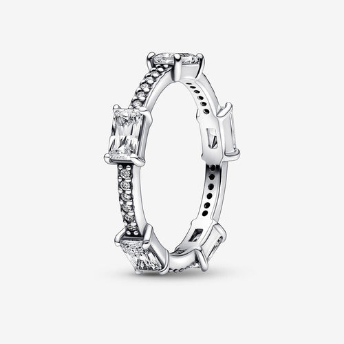 Pandora Rectangular Bars Sparkling Pavé Ring - Fifth Avenue Jewellers