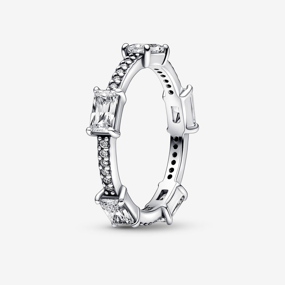 Pandora Rectangular Bars Sparkling Pavé Ring - Fifth Avenue Jewellers