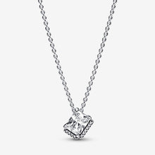 Load image into Gallery viewer, Pandora Rectangular Sparkling Halo Collier Necklace - Fifth Avenue Jewellers
