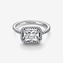 Load image into Gallery viewer, Pandora Rectangular Sparkling Halo Ring - Fifth Avenue Jewellers
