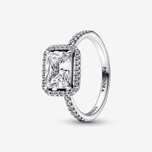 Load image into Gallery viewer, Pandora Rectangular Sparkling Halo Ring - Fifth Avenue Jewellers
