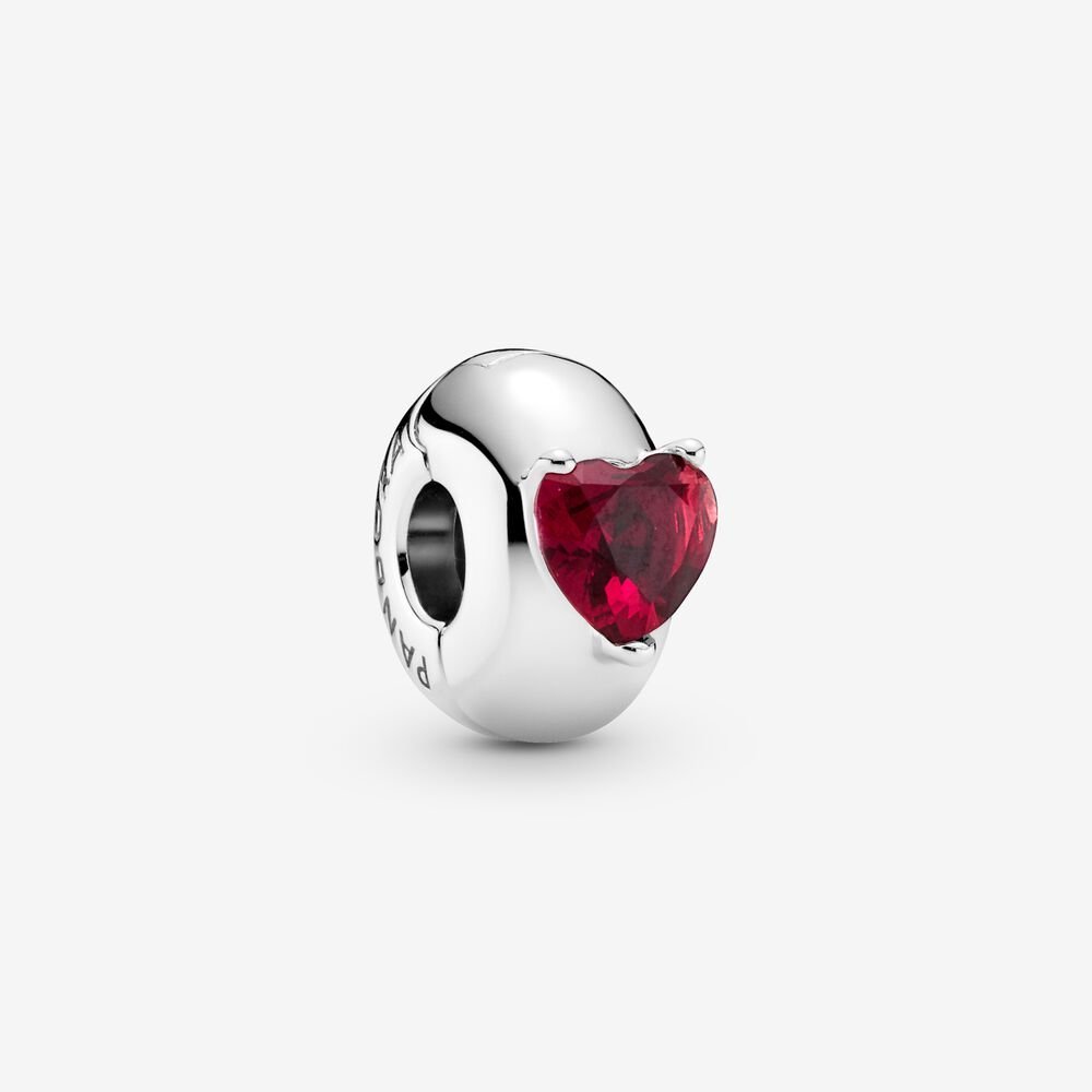 Pandora : Metallic Red Heart Charm