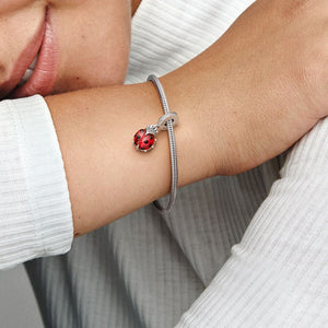 Pandora Red Ladybird Dangle Charm - Fifth Avenue Jewellers