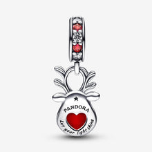 Load image into Gallery viewer, Pandora Red Nose Reindeer Murano Dangle Charm - Fifth Avenue Jewellers
