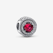 Load image into Gallery viewer, Pandora Red Sparkling Levelled Round Charm - Fifth Avenue Jewellers
