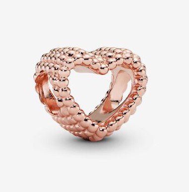Pandora Rose Beaded Open Heart Charm - Fifth Avenue Jewellers