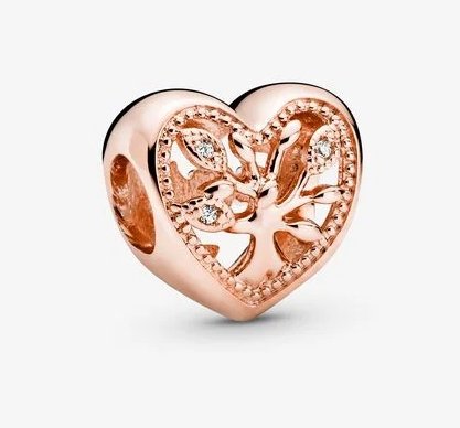 Pandora Rose Family Tree Heart Charm - Fifth Avenue Jewellers