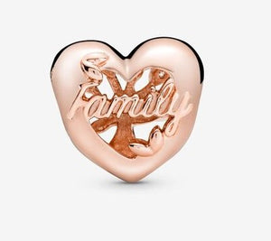 Pandora Rose Family Tree Heart Charm - Fifth Avenue Jewellers