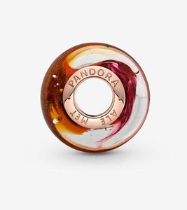 Pandora Rose Glittering Sunset Murano Glass Charm - Fifth Avenue Jewellers
