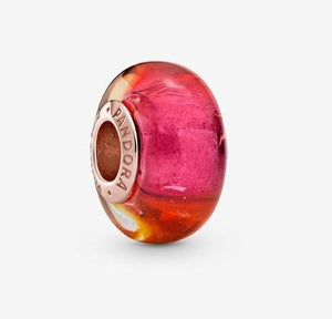Pandora Rose Glittering Sunset Murano Glass Charm - Fifth Avenue Jewellers