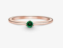 Load image into Gallery viewer, Pandora Rose Green Solitaire Ring - Fifth Avenue Jewellers
