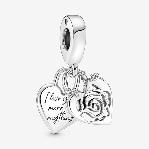 Pandora Rose Heart Padlock Dangle Charm - Fifth Avenue Jewellers