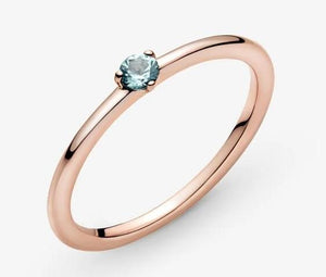 Pandora Rose Light Blue Solitaire Ring - Fifth Avenue Jewellers