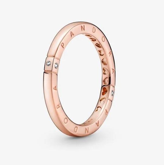 Pandora Rose Logo & Hearts Ring - Fifth Avenue Jewellers