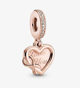 Pandora Rose Love You Infinity Heart Dangle Charm - Fifth Avenue Jewellers