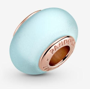 Pandora Rose Matte Blue Murano Glass Charm - Fifth Avenue Jewellers