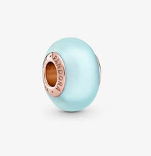 Load image into Gallery viewer, Pandora Rose Matte Blue Murano Glass Charm - Fifth Avenue Jewellers

