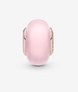 Pandora Rose Matte Pink Murano Glass Charm - Fifth Avenue Jewellers