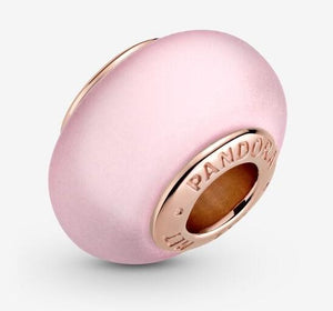 Pandora Rose Matte Pink Murano Glass Charm - Fifth Avenue Jewellers