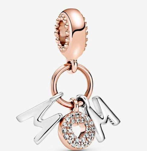 Pandora Rose Mom Letters Dangle Charm - Fifth Avenue Jewellers