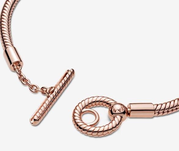 Pandora Rose Moments T-Bar Snake Chain Bracelet – Fifth Avenue