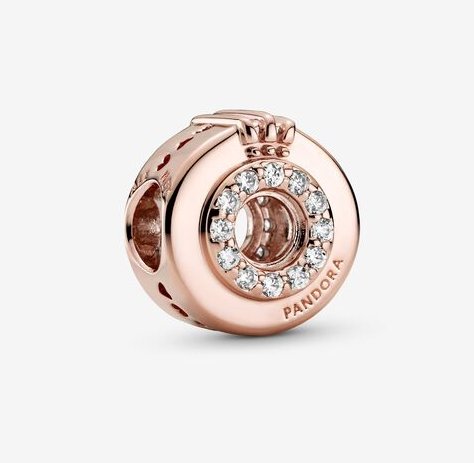 Pandora Rose Open Centre Pavé Crown O Charm - Fifth Avenue Jewellers