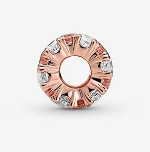 Pandora Rose Pink & Clear Sparkle Charm - Fifth Avenue Jewellers