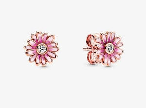 Pandora Rose Pink Daisy Flower Stud Earrings - Fifth Avenue Jewellers