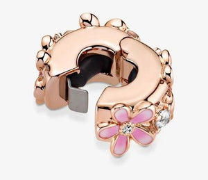 Pandora Rose Pink Daisy Spacer Clip Charm - Fifth Avenue Jewellers