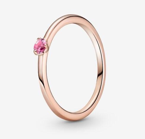 Pandora Rose Pink Solitaire Ring - Fifth Avenue Jewellers