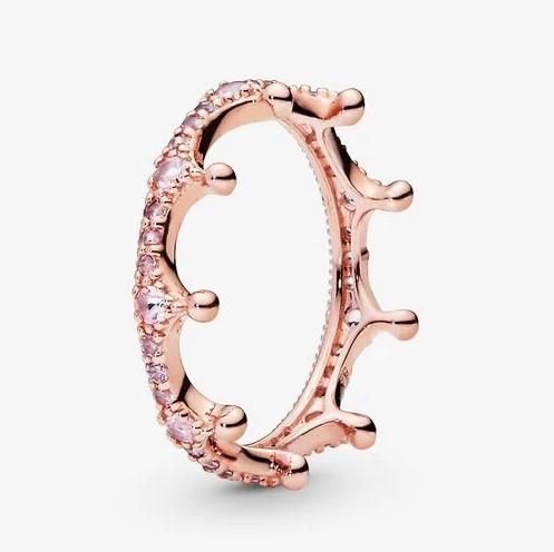 Pandora Rose Pink Sparkling Crown Ring - Fifth Avenue Jewellers