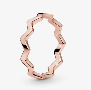 Pandora Rose Polished Zigzag Ring - Fifth Avenue Jewellers