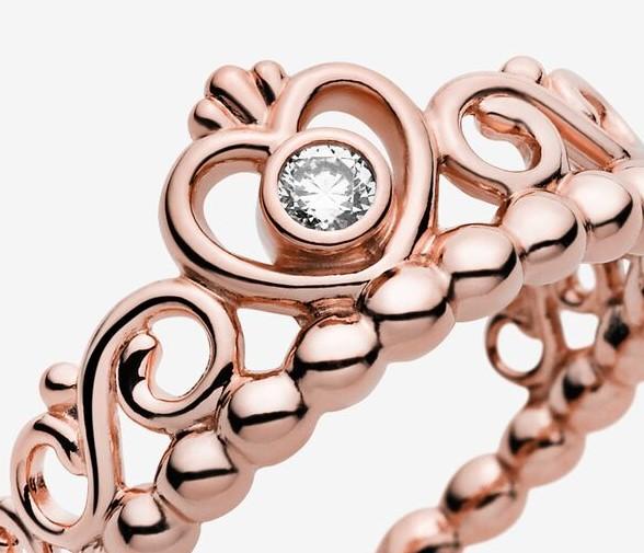 Princess Ring Crown Ring Rose Gold Pandora Hotel Kalinga Pinky