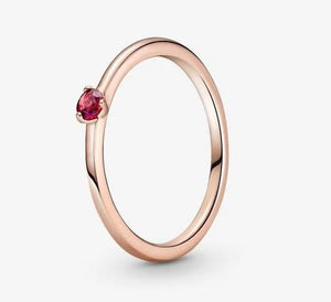 Pandora Rose Red Solitaire Ring - Fifth Avenue Jewellers