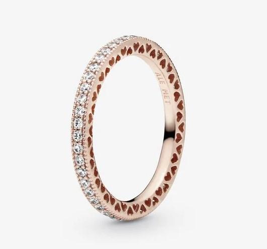 Pandora Rose Sparkle & Hearts Ring - Fifth Avenue Jewellers